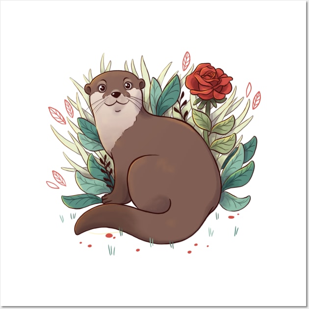 Otter Wall Art by Melissa Jan